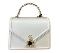 L'Atelier du Sac BORSA Gioiello Pochette cn tracolla sera/cerimonia/estate ANNIE (Bianco)