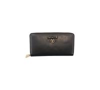 L'Atelier du Sac Donna Portafoglio Con Zip Fleur Poliuretano Nero Taglia Unica