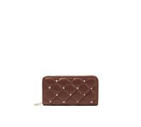 L'Atelier du sac - Portafoglio Fleur in ecopelle, marrone (10 X 19.5 X 3 cm)