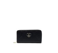 L'Atelier du sac - Portafoglio Fleur in ecopelle, nero (10 X 19.5 X 3 cm)