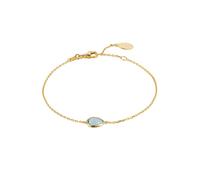 LATELITA Bracciale Oro Luce Topazio Blu Piccolo Mini Gemma Damigella Regalo