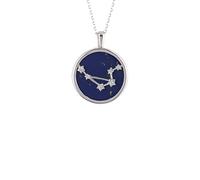 LATELITA Zodiaco LAPISLAZZULI LAPISLAZZULI Gemma Stella Stella Constellation Collana in Argento Bilancia
