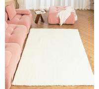 Latepis Tappeto Bianco 150x210 cm Pelo Medio-corto Morbido Peloso Tappeti Soggiorno Moderno Camera da Letto Cameretta Lavabile