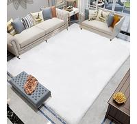 Latepis Tappeto Bianco 240x300 cm Tappeto Salone Pelo Corto Morbido Camera Da Letto Moderno Carpet Aspetto Pelliccia