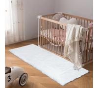 Latepis Tappeto Bianco 60x180 cm Tappeto Corridoio Soggiorno Moderno Pelo Corto Camera Da Letto Carpet Peloso Aspetto Pelliccia