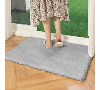 Latepis Tappeto Grigio Peloso Morbido 60x90 cm Pelo Medio-corto Tappeti Salotto Moderno Camera da Letto Cameretta Lavabile