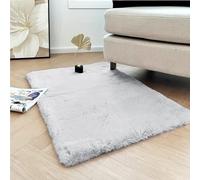 Latepis Tappeto Grigio Tappeto Salotto Pelo Corto 60x90 cm Camera Da Letto Moderno Rug Morbido Aspetto Pelliccia