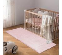 Latepis Tappeto Rosa 60x180 cm Tappeto Corridoio Soggiorno Moderno Pelo Corto Camera Da Letto Carpet Peloso Aspetto Pelliccia