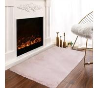 Latepis Tappeto Rosa Tappeto Salotto Pelo Corto 60x90 cm Camera Da Letto Moderno Rug Morbido Aspetto Pelliccia