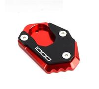 Laterale Cavalletti Piastra Appoggio Cavalletto Laterale Per Moto Per K&awasaki 1000 Per Z1000 Per NINJA Per SX1000 Estensione Laterale Piede Allargato Supporto Estensione(ROSSO)