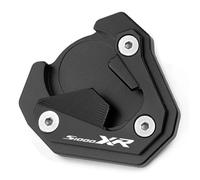 Laterale Cavalletti Piastra Per Cavalletto Laterale Moto Per BMW S1000XR 2020-2023 Piede Di Supporto Base Allargata, Cuscinetto Di Estensione Antiscivolo Estensione Cuscino(NERO)