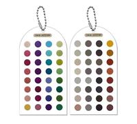 laterale: guida portatile per la personalizzazione dei colori, trucco per outfit, schede di modelli di analisi dei colori antigraffio, modello di tonalità del guardaroba, selettore visivo