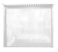 Laterale in PVC per lato da 3 m pergola bioclimatica