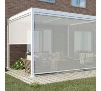 Laterale Per Pergola 3x4 Bioclimatica in Textilene cm 370x218 Bianco
