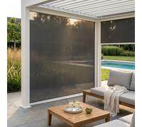 Magazzini Cosma S.P.A. Tenda laterale per pergola bioclimatica, lato da 3 mt, antracite Tenda laterale per pergola bioclimatica, lato da 3 mt, antracite
