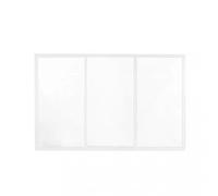 Laterale Scorrevole per Pergola Bioclimatica con Vetro 370 x 238 cm colore Bianco