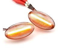 Laterali Luci Frecce Luce Posizione Laterale Dinamica Lampada Ripetitrice Laterale Compatibile Con MINI Per Cooper Per R50 Per R53 2002 2003 2004 2005 2006(White)