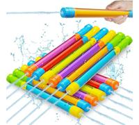 LATERN 12 Pezzi Pistole ad Acqua per Bambini, 42CM Colori Misti Pistola ad Acqua in Plastica Spara ad Acqua Giocattolo da Spiaggia per L'estate Piscina Giardino Esterno Acqua Bomboniere (6 Colori)