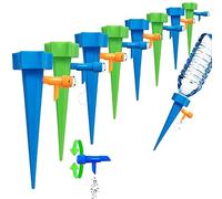 LATERN 12Pcs Impianto di Irrigazione, Punta di Irrigazione Automatica delle Piante Sistema di Irrigazione a Goccia Autoirrigante con Interruttore della Valvola di Controllo