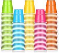 LATERN 200 Pezzi Bicchieri da Shot Multicolore in Plastica, 60ml Bicchieri da Degustazione Riutilizzabili per Shot di Gelatina per Compleanno Matrimonio Natale Spuntino Addio al Celibato (5 Colori)