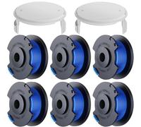 LATERN 8Pz Ryobi Trimmer Spool Line con Coprirocchetto, Filo Reflex di Ricambio per Decespugliatore Ad Alimentazione Automatica per Ryobi 18v 24v 40v Trimmer Cordless