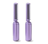 Latest Hairdressing Comb, Victoriousact Hairdressing Comb, 2025 Ceramic Hair Dressing Comb, Portable Wireless 2-in-1 Touch-Up Combs, USB Charging (C#5-2PCS)