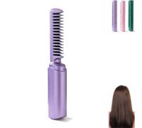 Latest Hairdressing Comb, Victoriousact Hairdressing Comb, 2025 Ceramic Hair Dressing Comb, Portable Wireless 2-in-1 Touch-Up Combs, USB Charging (C#3-1PCS)