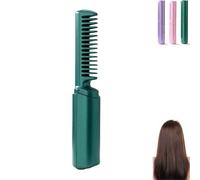 Latest Hairdressing Comb, Victoriousact Hairdressing Comb, 2025 Ceramic Hair Dressing Comb, Portable Wireless 2-in-1 Touch-Up Combs, USB Charging (C#1-1PCS)