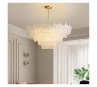 Latest Minimalist Modern Luxury Crystal Ceiling Lamp For Living Room Romantic Flower Copper-Plated Creative Lamp For Dining Room
