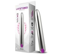 LateToBed Renee Vibe 10 Vibrating Functions 18,5cm Silver