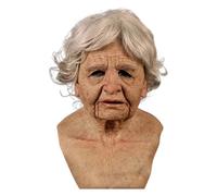 Latex Alte-Mann-Maske Erwachsene - Realistische, verstellbare Maske für Halloween, Karneval, Theateraufführungen, Weihnachten und Cosplay | Ideal für Gruselhaus, Maskerade, Kostümpartys und thematisch