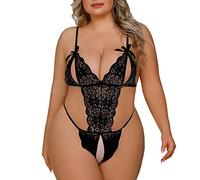 Latex Donna Intimo Pigiami Natale Body Stocking Vestitini Sexy Donna Hot con Giarrettiera Mutandine Intimo Reggiseno Completo Push Up Abbigliamento Curvy Lingerie A Rete Costumi