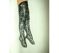 Latex Gomma Stivali Taglia 37-47 Tacco 0cm fs1210