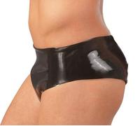 Latex Late X Slip da uomo in lattice M/L Nero