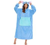 LATH.PIN Coperta con Maniche Animale Felpa Coperta da Indossare Oversize Unisex Taglie Forti Coperta da Divano Sherpa Cappuccio Pigiama Cosplay Caldo Plaid con Tasca Divertente Felpone Donna