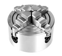 Lathe Chuck, Jaw Independent 4 Claw Mandrel Chuck Turning Machine K72-80 Chuck Manual Adjustable Reversible Jaw, for Metal Lathe with Hex Wrench Screws Morsetto per Tornio,