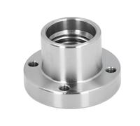 Lathe Faceplate 2 Inch Alloy Steel | 1 Inch x 8 TPI Spindle Compatible | Wood Lathe Face Plate for Small Bowl Turning/Woodworking Projects | 42mm Extended Spindle Length