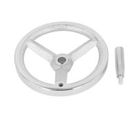 Lathe Hand Wheel Cast Iron Round Handwheel with Handle Durable Smooth Rotation for Milling Machine Grinder Lathe 18 X 200mm