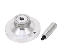 Lathe Handwheel 80mm Aluminum Alloy | 0-25mm Scale with Crank Handle | Mini Lathe Hand Wheel for 7x12 / 7x14 / 0618 / CJ18A | CNC Machined Replacement Part