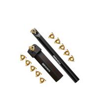 lathe tools, Utensile da taglio rotante SER1616H16/SNR0016Q16 for tornitura CNC, adatto for inserti filettati in lega dura 16ER/16IR(2pc cut 10pcs Insert)