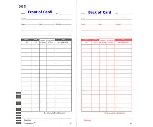 LATHEM Barcode Time Cards, per l'uso con orologi LATHEM DCR & 7500E Time, 17,8 cm, confezione da 100 (E7-100), confezione da 2