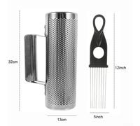 Latin Percussion Guiro in acciaio inossidabile con raschietto per suoni ricchi e chiari (13,5 cm)