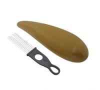 Latin Percussion Guiro Professional con raschietto in metallo, ABS ad alta resistenza, colore caffè, ideale per band jazz, performance dal vivo, 31 x 8 cm (A)