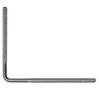 Latin Percussion LP328-L - Accessori hardware e ricambi Percussion Rod 3/8" - LP328 Sliding Bass Mount L forma cromata,
