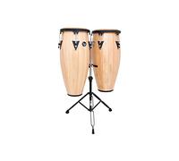 Latin Percussion LP646NY-AW - Set conga con supporto, 25,4 cm e 27,9 cm, colore: Naturale