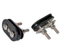 Latin Percussion LPA701B Slide Mount staffe per LPA653 bongo stand, 1 paio - nero