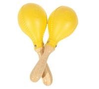 Latin Percussion LP281 Giallo Coppia Maracas in Legno e Plastica Giallo