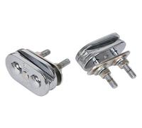 Latin Percussion Supporto per casco Conga, Slide Mount Brackets, cromato - LP290S, LP290S-AIR, LP290S-MB