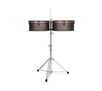 Latin Percussion Timbales 60° Anniversario Timbales, finitura bronzo antico, hardware bronzo rustico LP1415-60