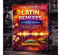 LATIN REMIXES - 2000 MP3 EXTENDED HQ 320 Kbps - 15 GB